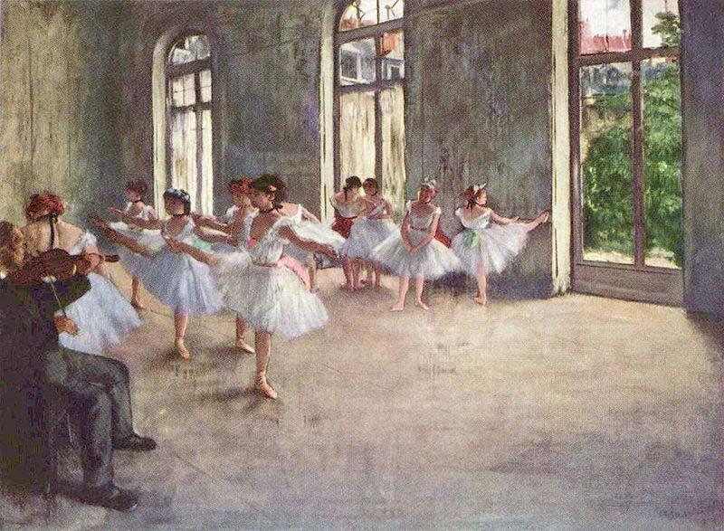 Edgar Degas Ballet Rehearsal China oil painting art